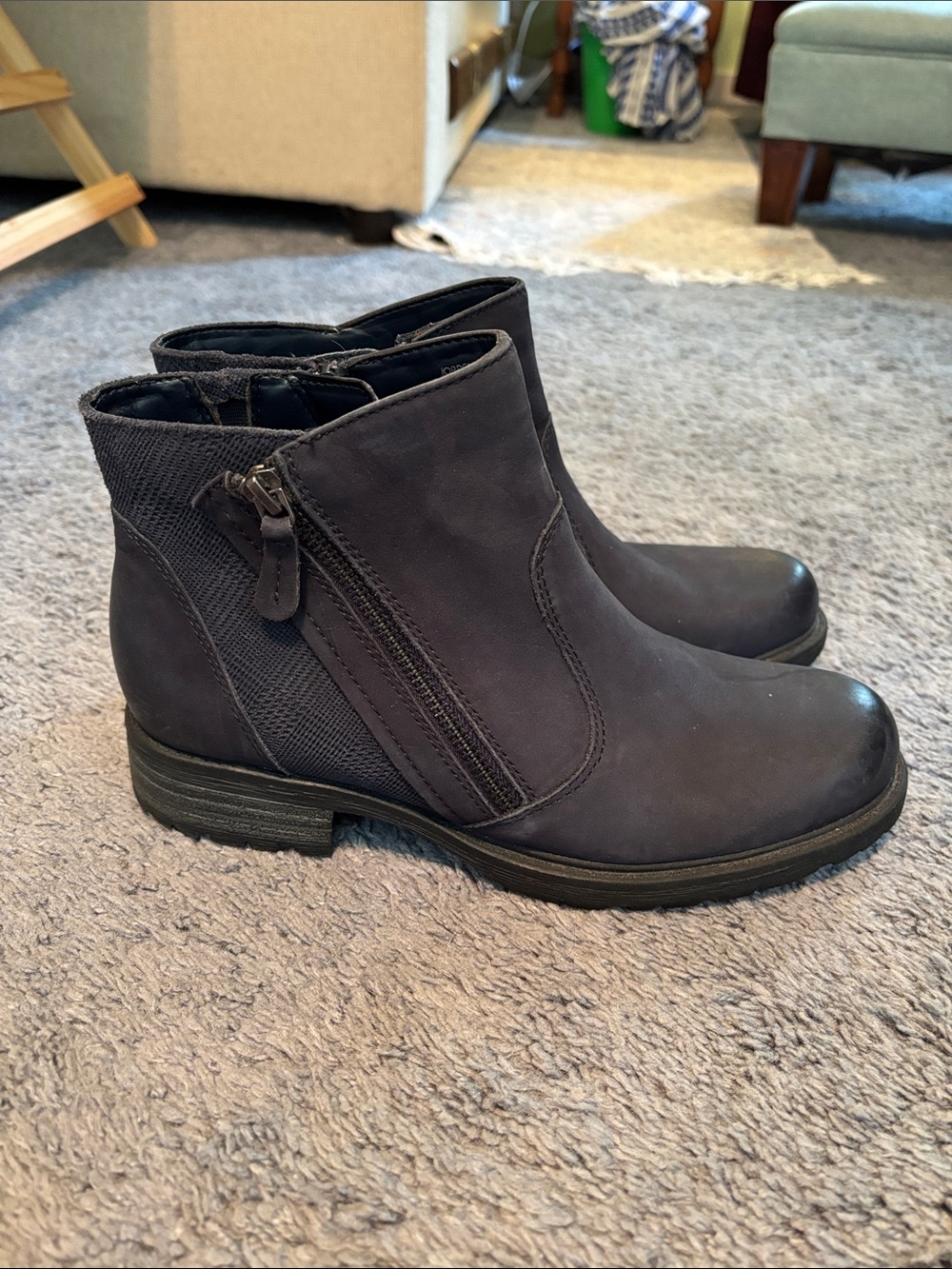 Women’s Earth Jordan Ankle Boot - Navy Side-Zip